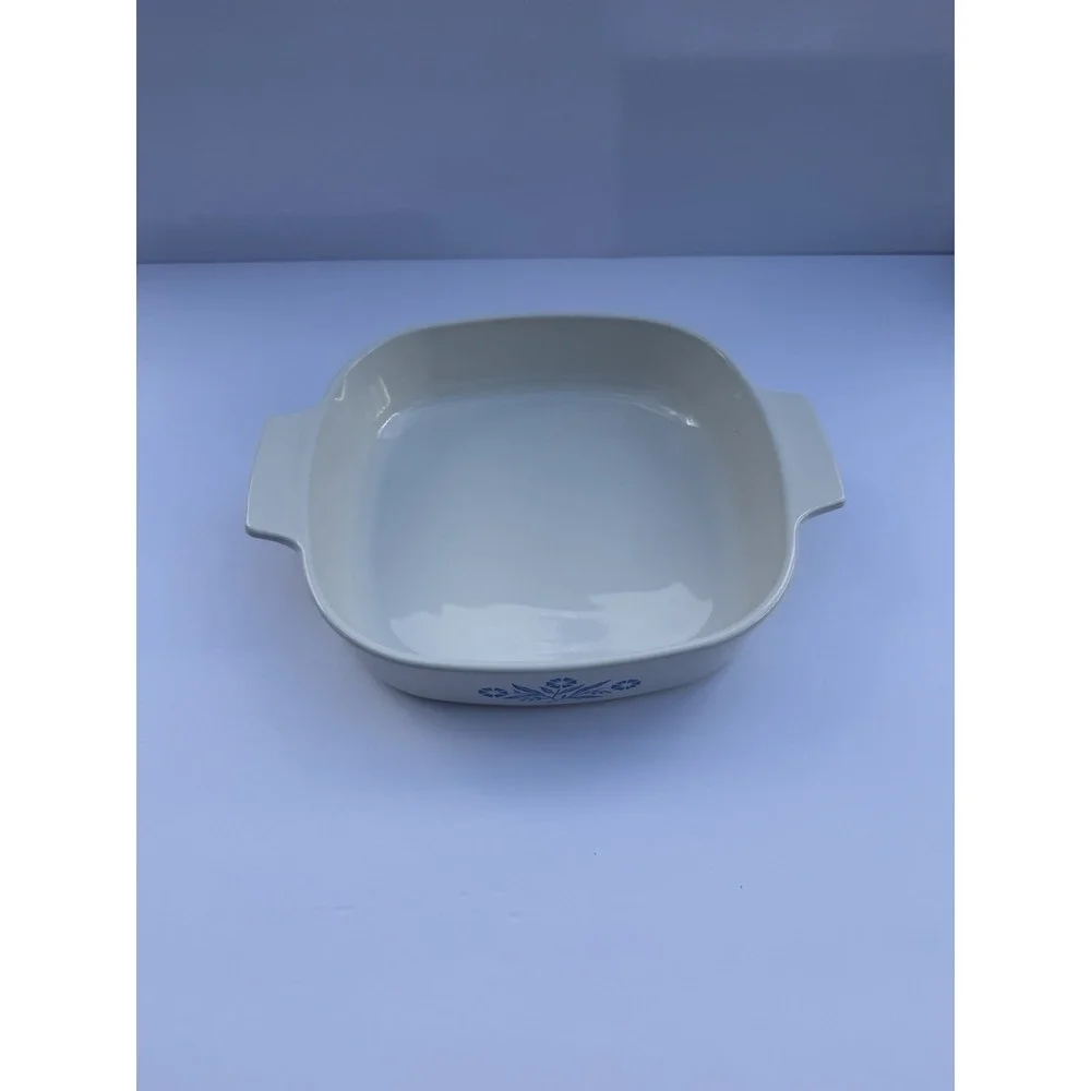 CorningWare Cornflower Blue Floral Casserole Vintage Dishes